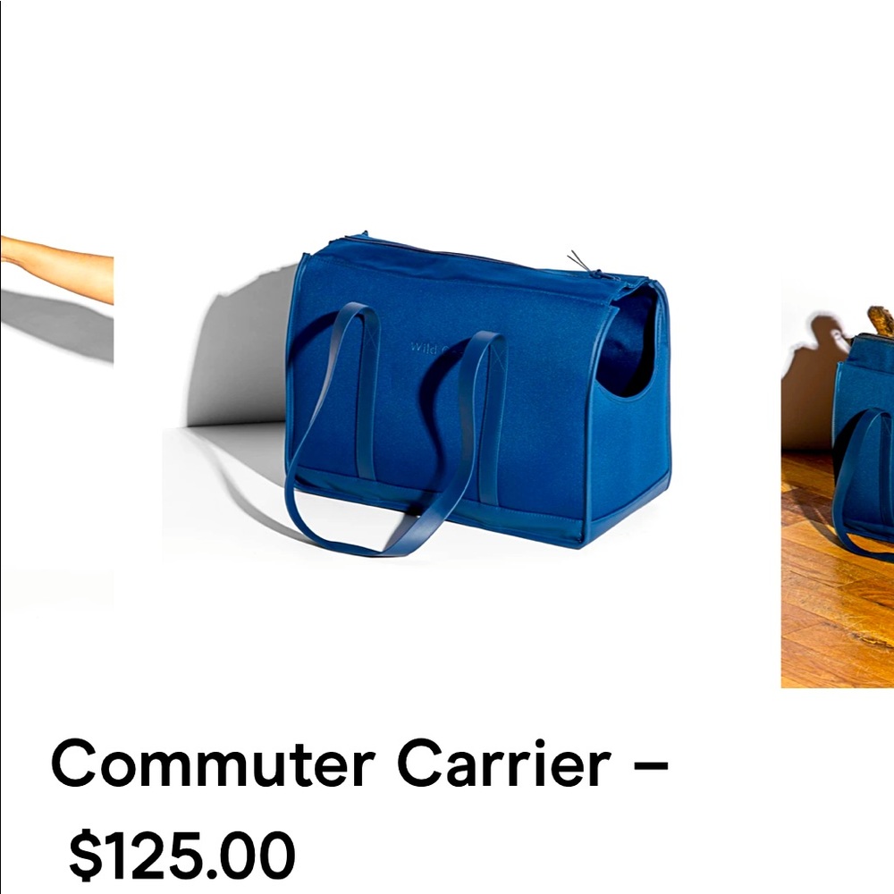 Navy Wild One Dog commuter carrying case.